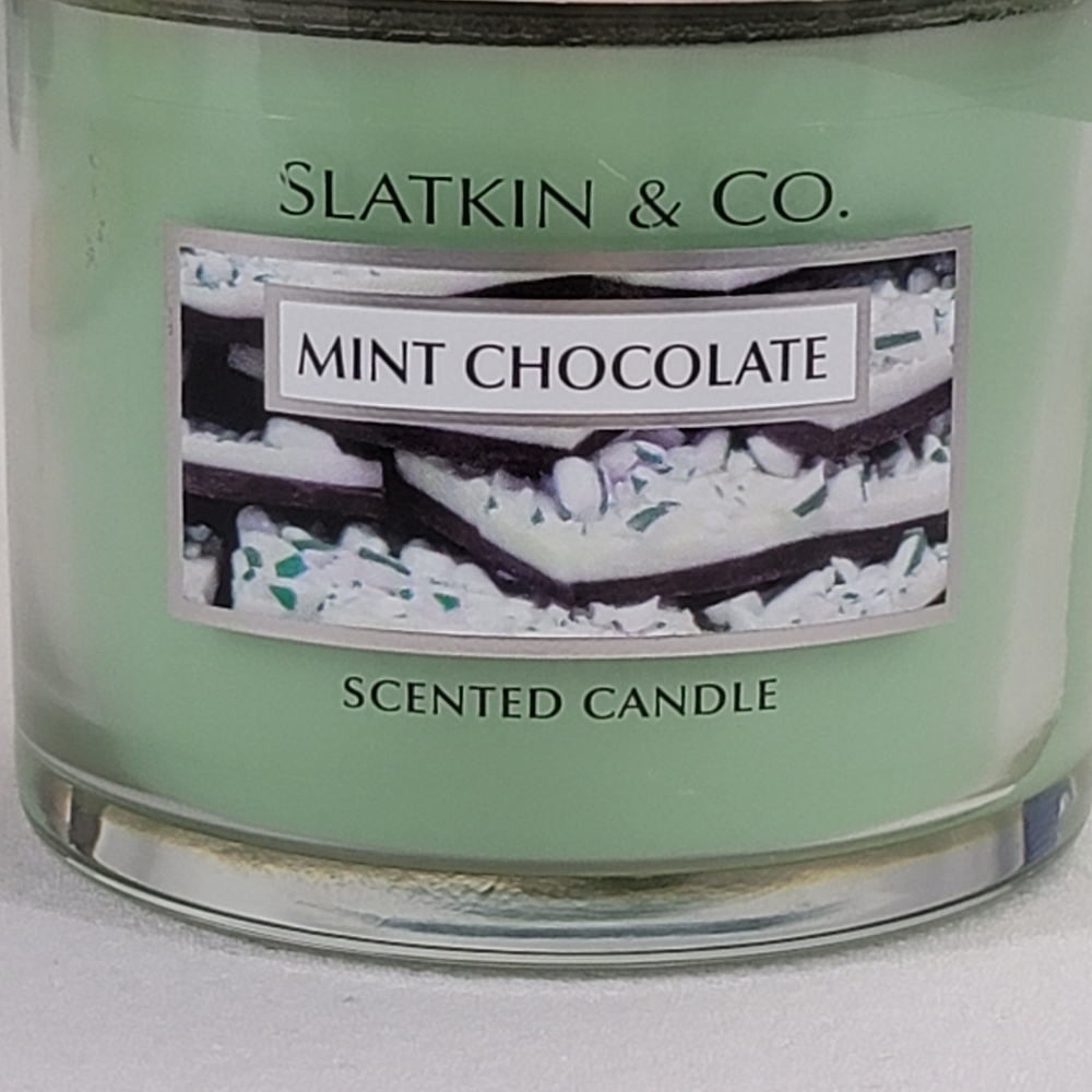 Slatkin & Co MINT CHOCOLATE One-Wick 4 Oz Candle - Picture 2 of 11